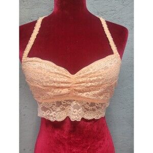 Pink Victoria Secret Bra Black Wireless Unlined Racerback Pullover Bralette L